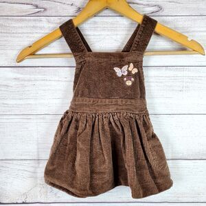 Disney Junior Minnie Mouse Corduroy Brown Dress Size 18M